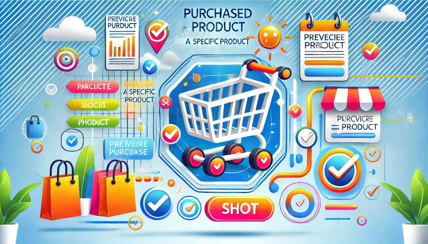 Themed Illustration Depicting The Concept Of Purchased A Specific Product. The Image Should Use Vibrant And Modern 20240714