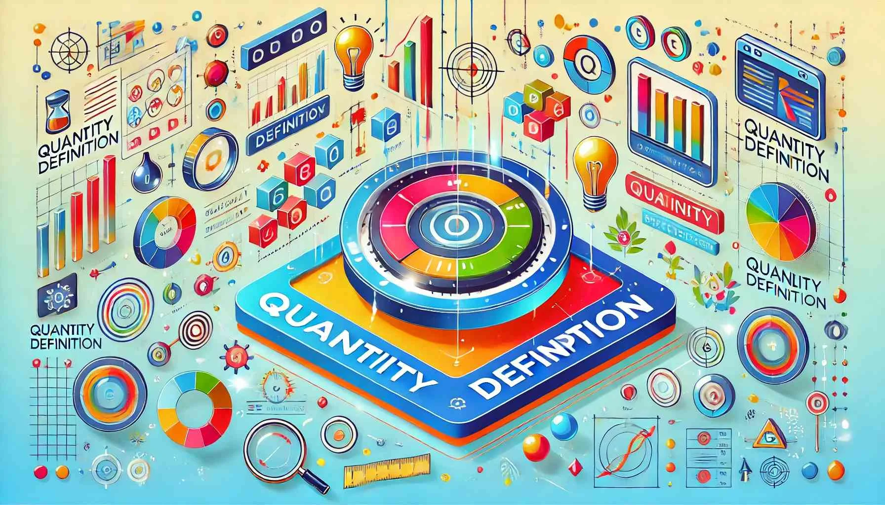 Themed Illustration Depicting The Concept Of Quantity Definition. The Image Should Use Vibrant And Modern Colors W 20240714