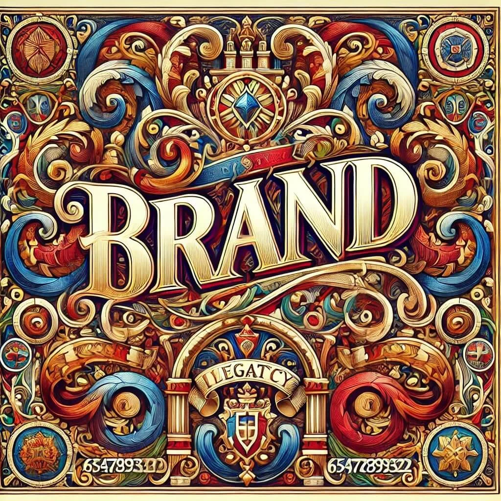 Stration Titled Brand In A Medieval European Style Using The Same Vibrant Colors And Detailed Medieval Art Element 20240816