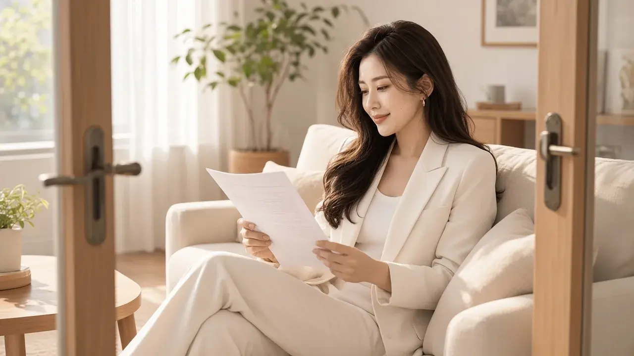 女性查看數據圖表，對應「每週看趨勢與資源分配」
