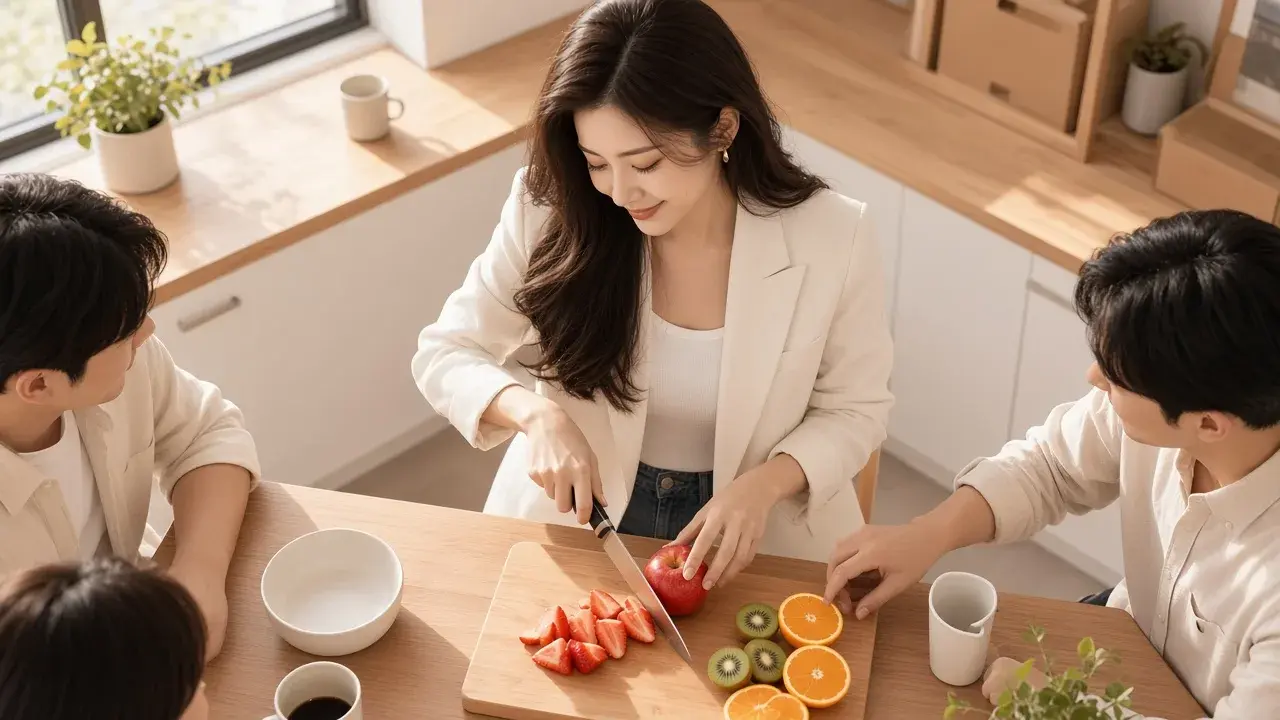 女性在日常生活中工作,對應「幾類詞句怎麼看?」