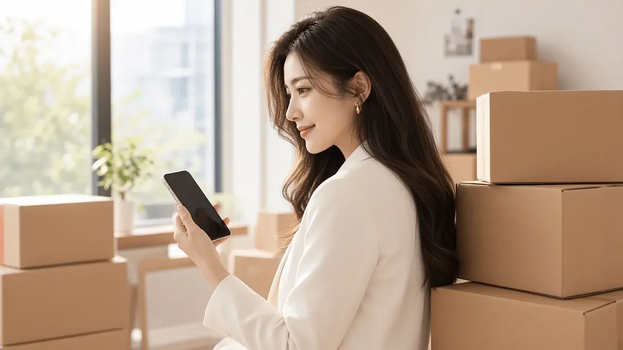 女性整理倉庫庫存，對應「什麼時候才適合增加備貨？」