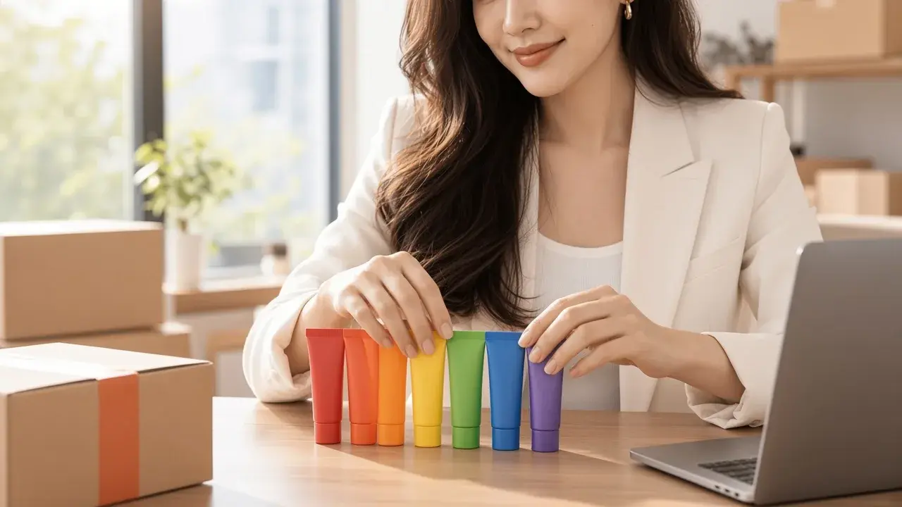 女性準備商品與拍攝,對應「75 元與 30~50 元的案例要怎麼讀」
