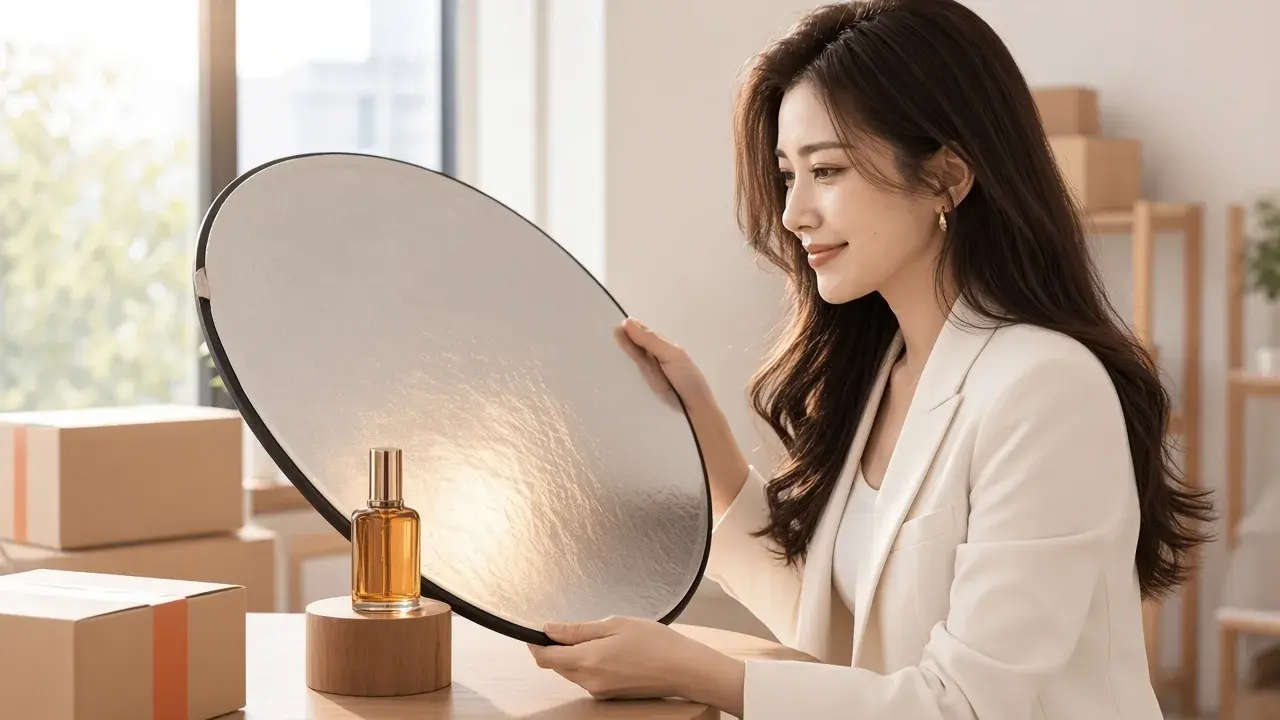 女性準備商品與拍攝，對應「標題的工作是讓對的人找得到」