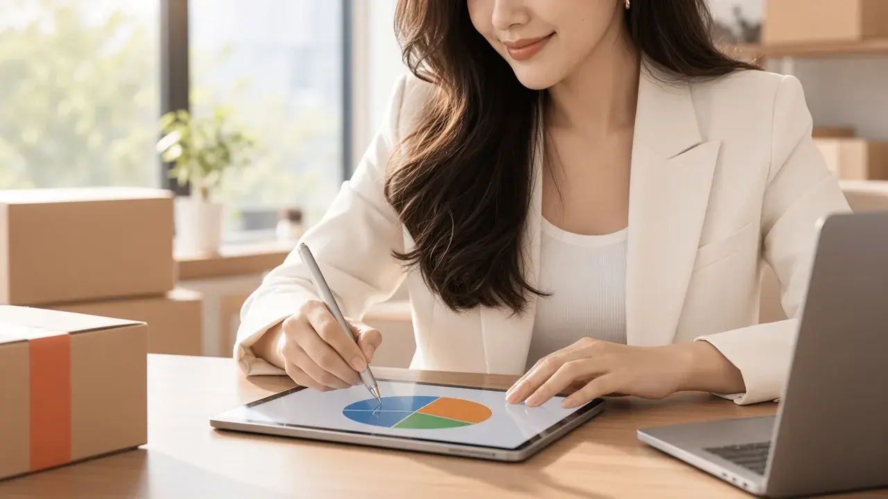 女性查看數據圖表，對應「三個最常見誤判」