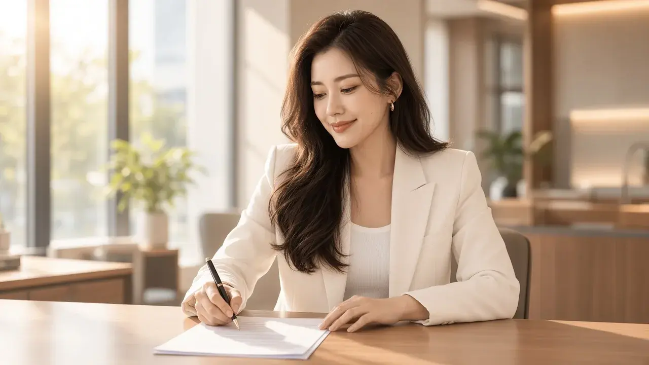 女性核算成本與金流，對應「一張訂單要記下哪些成本」