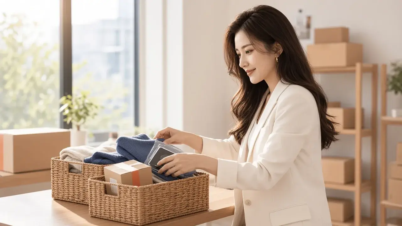 女性整理倉庫庫存,對應「資訊流為什麼是資金核心?」