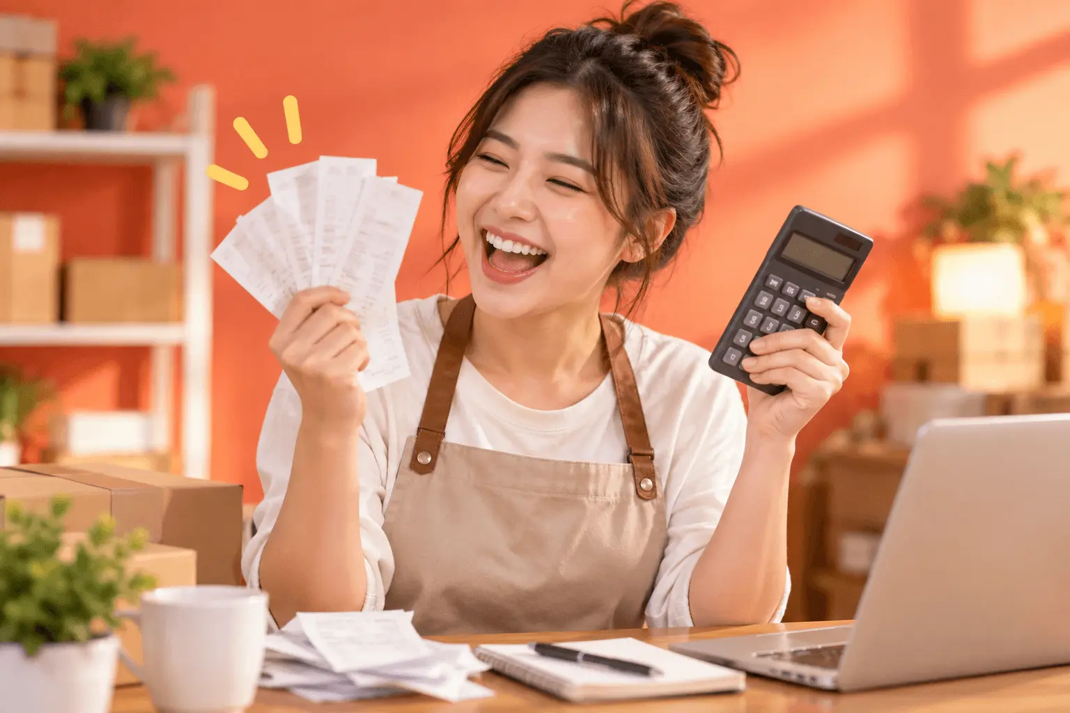 找出被少給的款項後開心的賣家