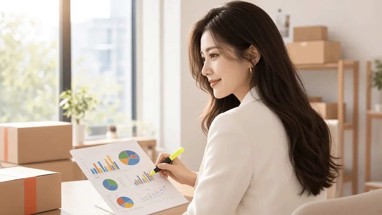 女性核算成本與金流,對應「我的實際使用方式」