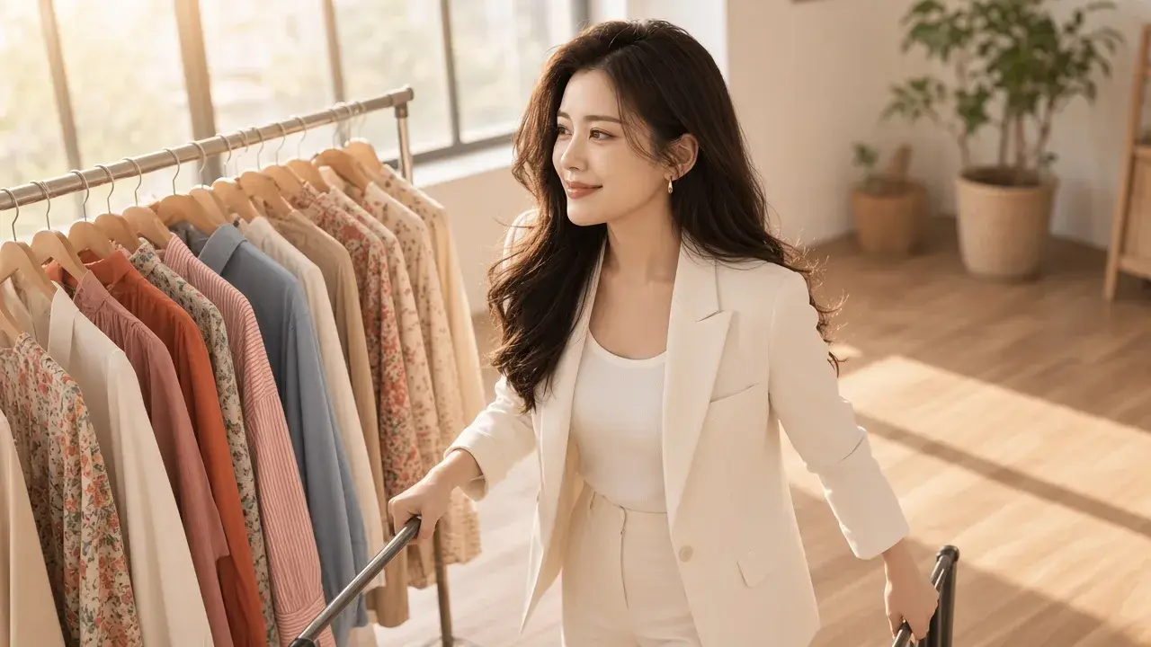 女性整理倉庫庫存,對應「假設案例」